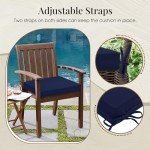 Navy Outdoor Chair Cushions Set of 4