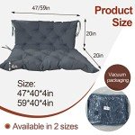 Waterproof Porch Swing Cushions for 2-3 Seats