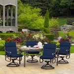 Sapphire Blue Outdoor Chair Cushion 21 x 20