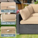 14-Piece Waterproof Outdoor Cushion Cover Set