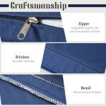 Navy Blue Waterproof Deep Seat Cushion Set