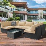 14-Piece Waterproof Outdoor Cushion Cover Set