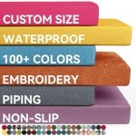 Custom Outdoor Bench Cushion - 150+ Fabrics Available