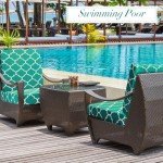 8-Piece Waterproof Patio Cushion Cover Set