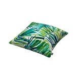Set of 2 Green Palm Outdoor Throw Pillows