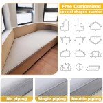 Custom Bench Cushions with Non-Slip Bottoms