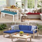 Custom Outdoor Bench Cushion - Size, Color, Style Options