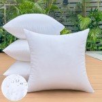 Set of 4 Waterproof 20x20 Outdoor Pillow Inserts