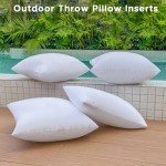 Set of 4 Waterproof 20x20 Outdoor Pillow Inserts