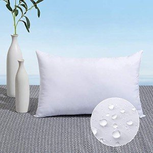MIULEE 12x20 Outdoor Water-Resistant Pillow Insert