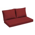 Ruby Red Loveseat Cushion Set, 48 x 24