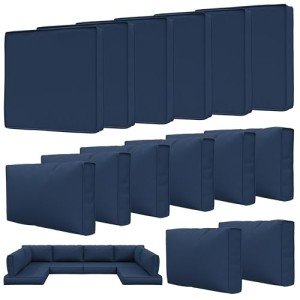 14-Piece Waterproof Patio Cushion Covers Set
