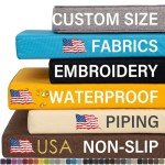 Custom Outdoor Bench Cushion with Personalized Colors