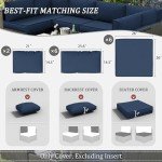 14-Piece Waterproof Patio Cushion Covers Set
