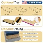 Custom Outdoor Bench Cushion with Personalized Colors