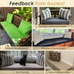 Custom Outdoor Bench Cushion with Personalized Colors