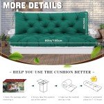Thick Waterproof Porch Swing Cushions for Outdoors