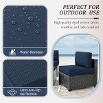 14-Piece Waterproof Patio Cushion Covers Set
