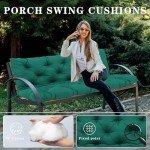 Thick Waterproof Porch Swing Cushions for Outdoors