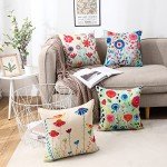 Floral Waterproof Pillow Covers Set for Outdoors