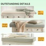 Custom Outdoor Bench Cushion with Non-Slip Bottom