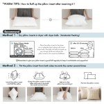 MIULEE 18x18 Water-Resistant Outdoor Pillow Insert