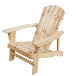 Natural Wooden Adirondack Chairs for Yard and Patio
