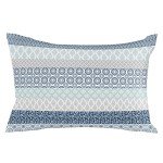 Blue Boho Stripe Outdoor Pillow Covers - Set of 2