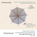 Cantilever Umbrella Replacement Canopy for 11ft Umbrella