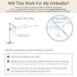 Cantilever Umbrella Replacement Canopy for 11ft Umbrella