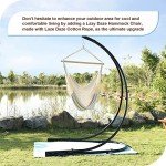 Caribbean Hanging Hammock Chair with Hardwood Spreader Bar
