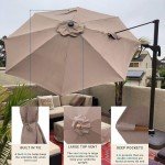 Cantilever Umbrella Replacement Canopy for 11ft Umbrella