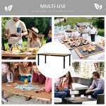 75" Rectangular Outdoor Dining Table for 8