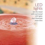 Antique Jar Outdoor Water Fountain with LED Lights