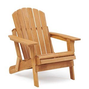 Oversized Wooden Outdoor Folding Adirondack Chair