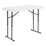 4-Foot Height Adjustable Folding Utility Table