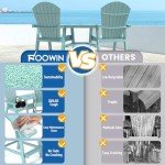 FOOWIN Set of 2 Tall Adirondack Chairs