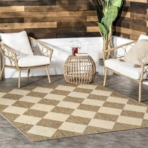 nuLOOM 8' x 10' Stain-Resistant Outdoor Rug