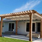 Retractable Waterproof Pergola Canopy Shade Cover