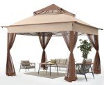 ABCCANOPY 11x11 Outdoor Gazebo with Mosquito Netting