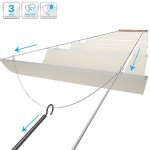 Retractable Waterproof Pergola Canopy Shade Cover