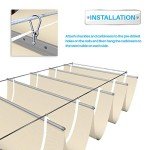 Retractable Waterproof Pergola Canopy Shade Cover