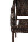 Set of 4 Mocha Stacking Cafe Chairs