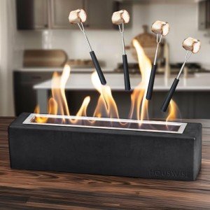 Houswise Mini Concrete Tabletop Fire Pit
