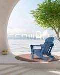 Blue Folding Adirondack Chairs for Outdoor Relaxation