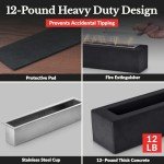 Houswise Mini Concrete Tabletop Fire Pit
