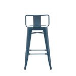 Set of 4 Industrial 30" Metal Bar Stools