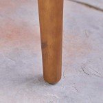 Round Acacia Wood Outdoor Dining Table, Teak
