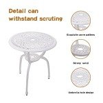 3-Piece Cast-Aluminum Patio Bistro Furniture Set
