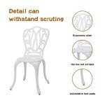 3-Piece Cast-Aluminum Patio Bistro Furniture Set